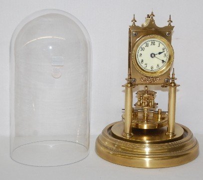 Gustav Becker Disk Pendulum Dome Clock