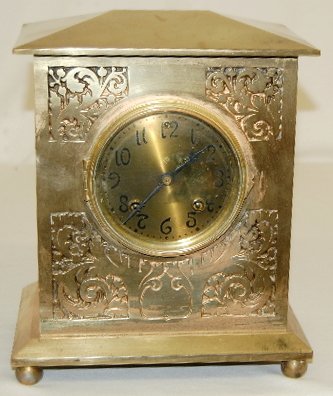 Ansonia “Cornwall” Brass Shelf Clock