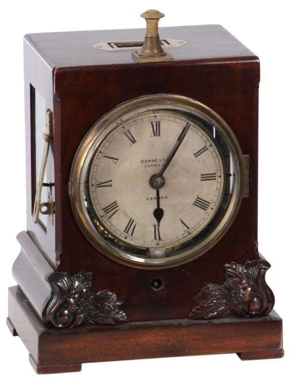 English Mahogany Fusee Bracket Clock