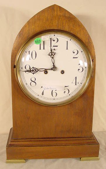 Waterbury Beehive Clock in Mahogany Case