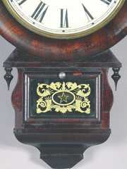 Ansonia Rare & Unusual Rosewood Wall Clock