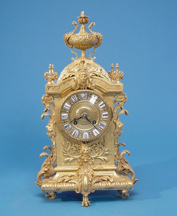Japy Freres Fancy Victorian Ormolu Bronze Clock