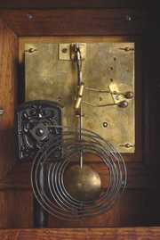 Lenzkirch Quarter Striking Ormolu Mounted Oak Clock