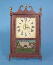 Wadsworth Lounsbury & Turners Pillar & Scroll Shelf Clock