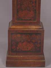 Marquetry Queen Anne Style Walnut Long Case Clock
