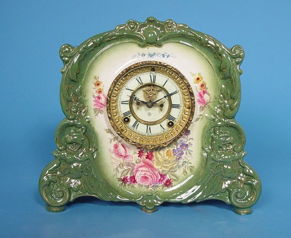 Ansonia Antique Royal Bonn China Clock