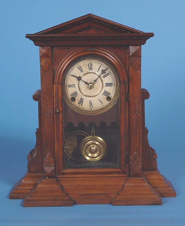 Ingraham “Tontine” Walnut Parlor Shelf Clock