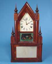Manross Antique Fusee Steeple Clock