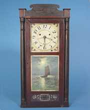 Silas Hoadley Rare Wood Works Clock
