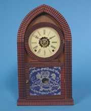 E.N. Welch Ripple Case Beehive Clock