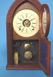 E.N. Welch Ripple Case Beehive Clock