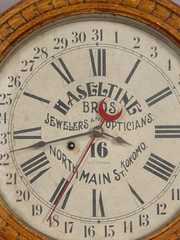 Seth Thomas Unusual Advertising Wall Calendar Clock