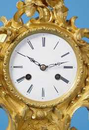 French Raingo Freres Dore Bronze Clock