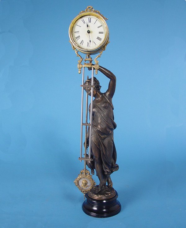 Ansonia “Huntress” Swing Arm Mystery Clock