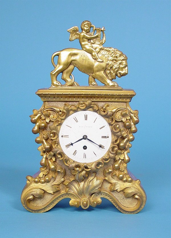 Rare Early French Clock Gold