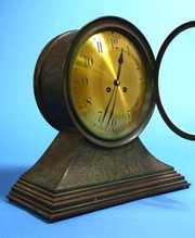 French Vincenti & Co. Rare Art Nouveau Bronze Mantle Clock