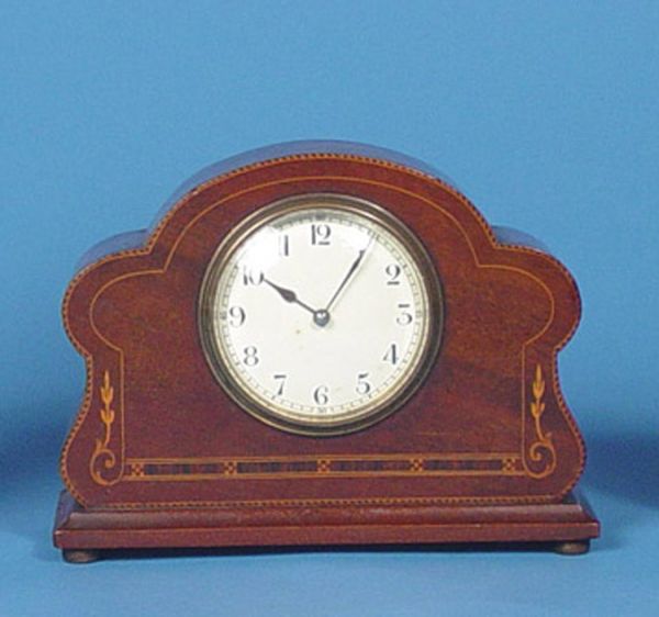 Antique French Inlaid Mantle Clock