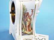 French Hand Painted Miniature Porcelain Clock