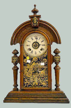 Ansonia Walnut “King” Parlor Clock