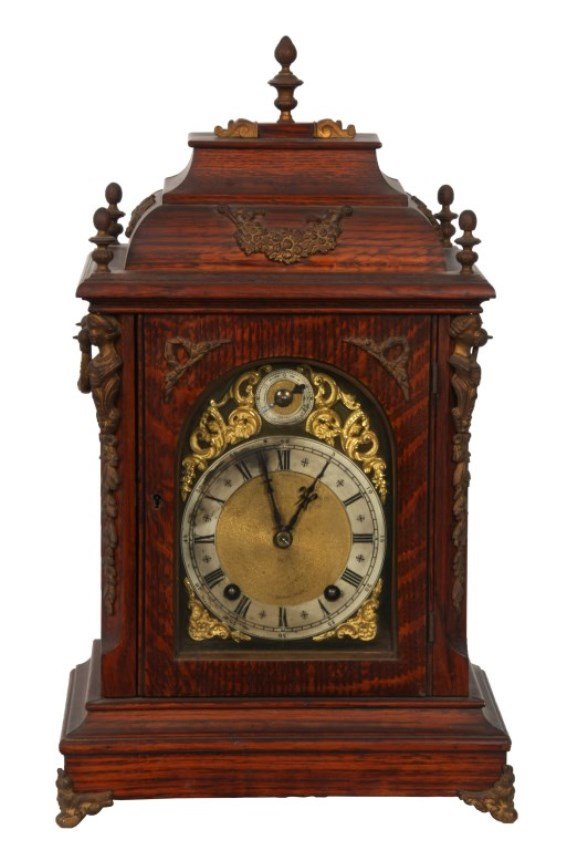 Winterhalder & Hofmeier Oak Bracket Clock