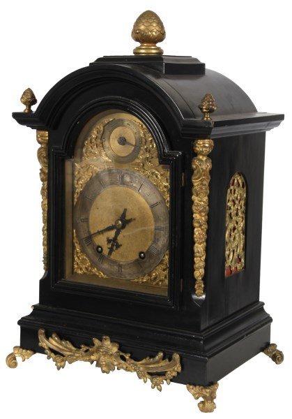Winterhalder & Hofmeier Ebonized Bracket Clock