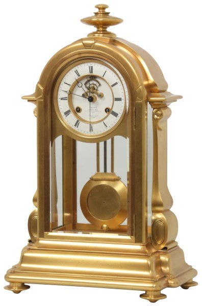 Exceptional Gilt Bronze Table Clock