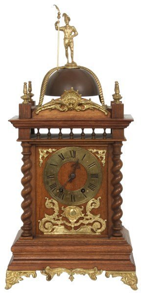 French Mahogany Bracket Clock