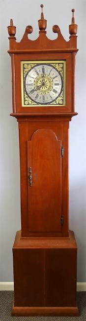 Early 20th century American Federal style tall case clock