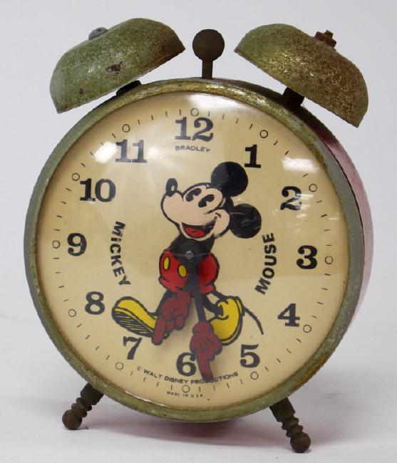 Vintage Bradley for Walt Disney Porductions ‘Mickey Mouse’ novelty alarm clock
