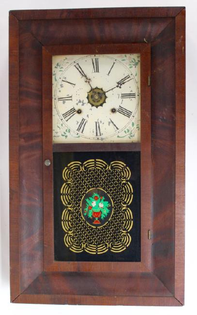 Late 19th century Rosewood ogee shelf clock by Waterbury Clock Co