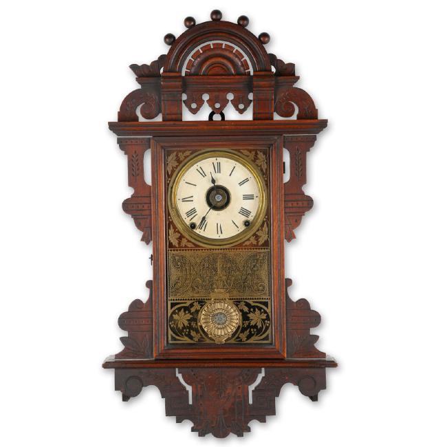 Seth Thomas “Eclipse” Ball-top Gingerbread Wall Clock