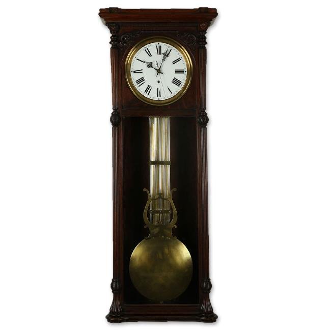 Fine Waterbury Jeweller’s Regulator Wall Clock