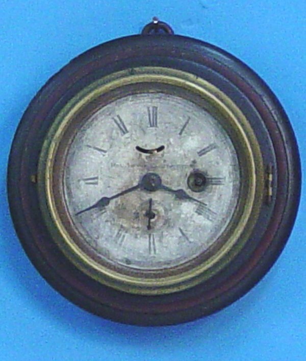 Small Wood Marine Timepiece Wall Clock