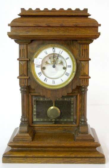 E.N. Welch Khedive Oak Mantle Clock