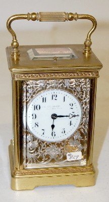 Ornate French Repeater Carriage Clock