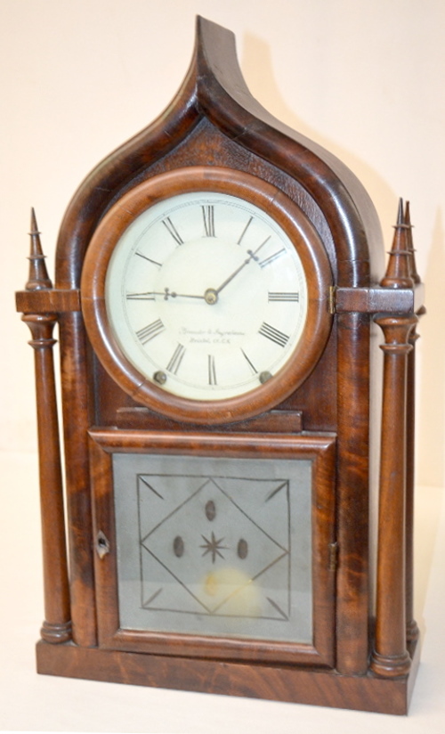 Antique Brewster & Ingraham Onion Top Shelf Clock