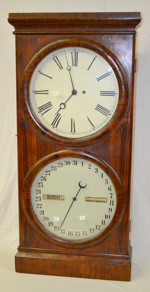 Antique Seth Thomas Double Dial Calendar Shelf Clock