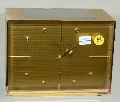 Elgin Solar Brass Shelf Clock