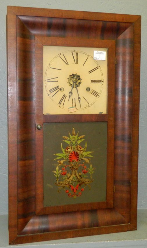 30 hour E.N. Welch  2 weight ogee mahog. clock