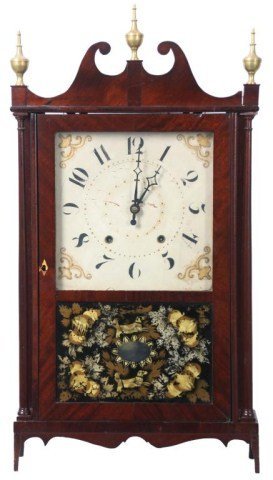 Chauncey Ives Pillar & Scroll Clock