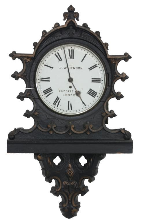 English Gothic Fusee Tavern Clock