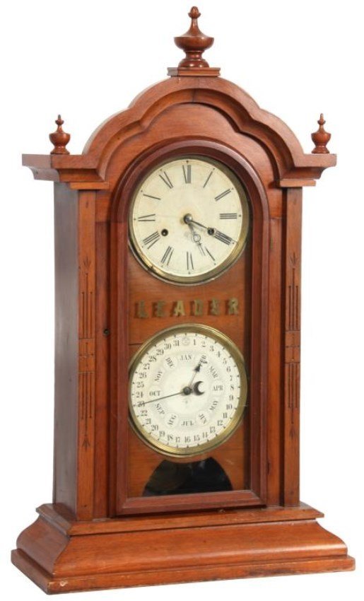 New Haven Leader Double Dial Clock