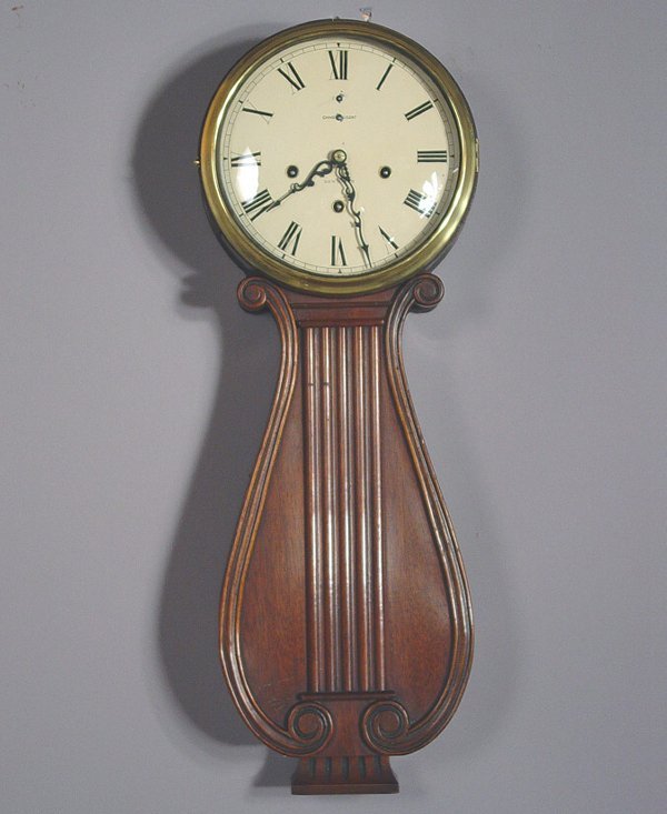New Haven Vintage Lyre Wall Clock