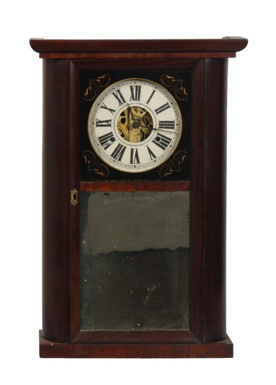 C. & N. Jerome Round Side Mantle Clock
