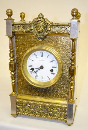 Seth Thomas Metal & Brass Shelf Clock