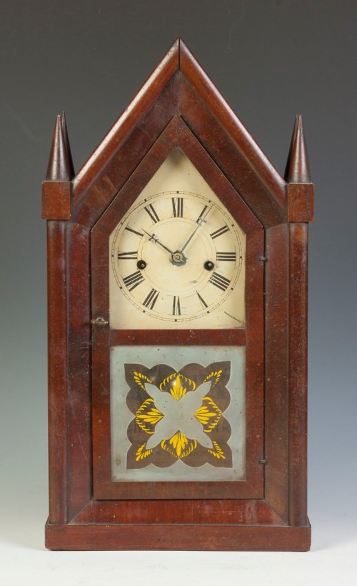 Sperry & Shaw Four Finial Steeple Clock