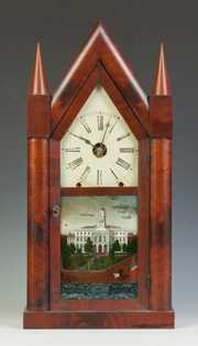 Chauncey Jerome Large Steeple Clock