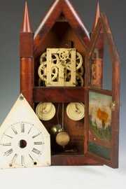 Chauncey Jerome Large Steeple Clock