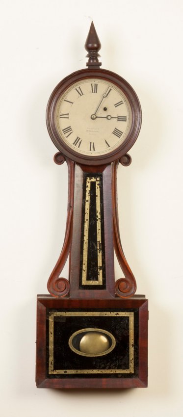 J. J. & Beals, Boston, Banjo Clock