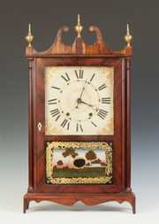 Bishop & Bradley Pillar & Scroll Clock